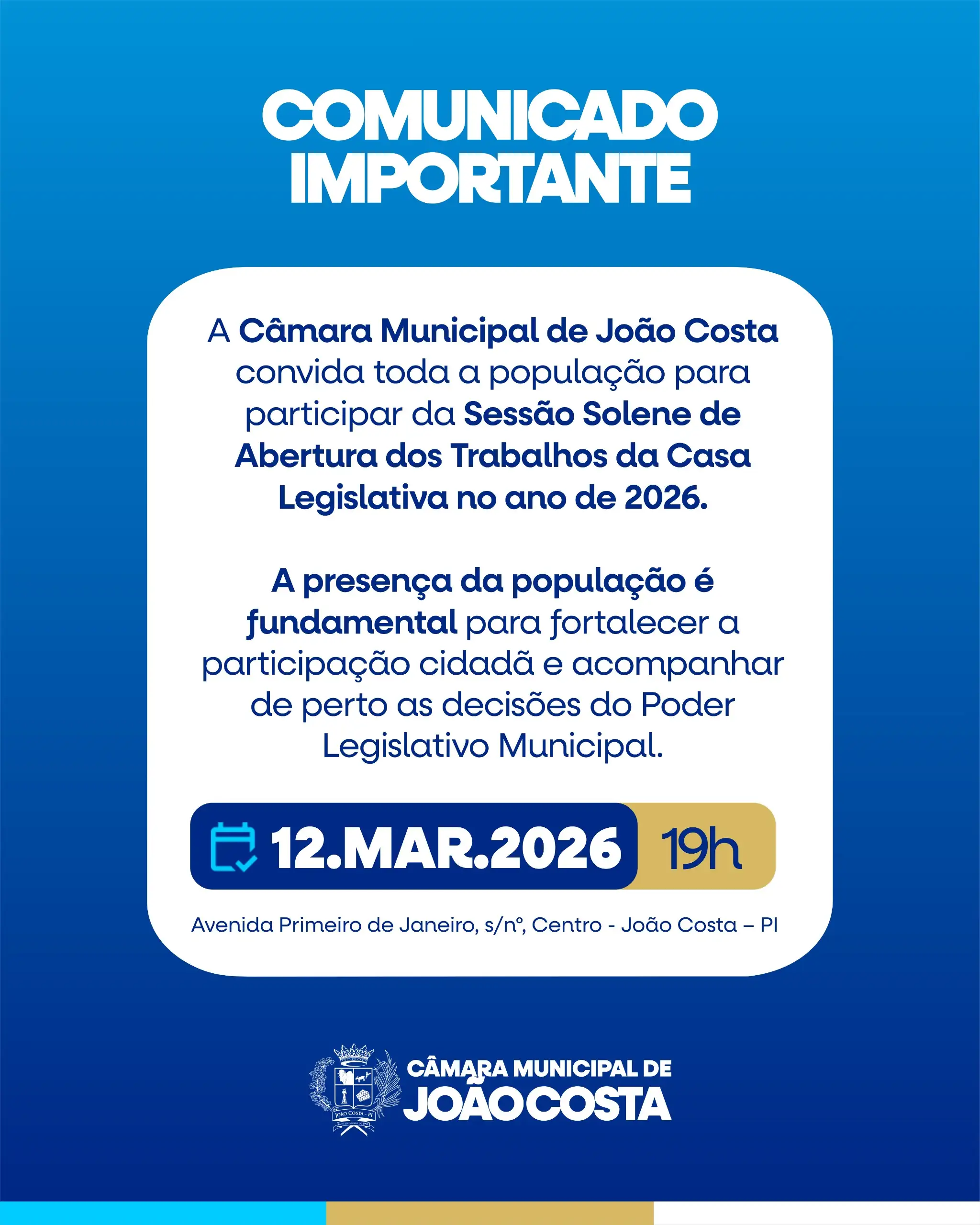 Comunicado Importante
