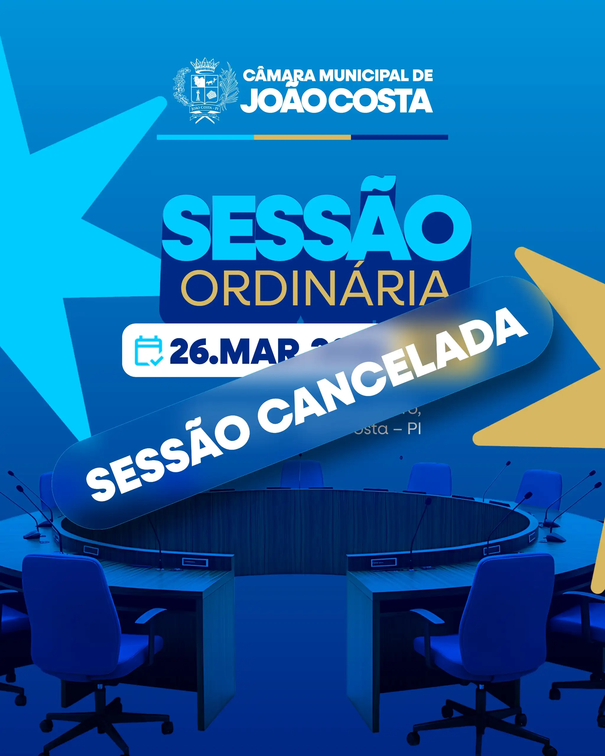 Comunicado Importante: Cancelamento da Sessão Ordinária